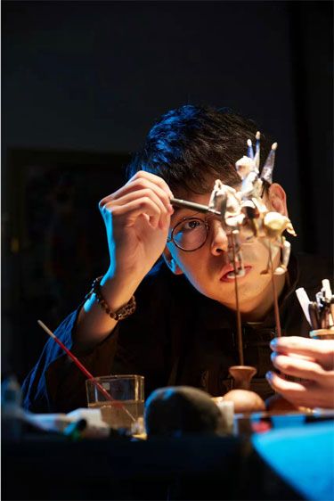 郎佳子彧创作中国传统历史故事主题面人 - 副本